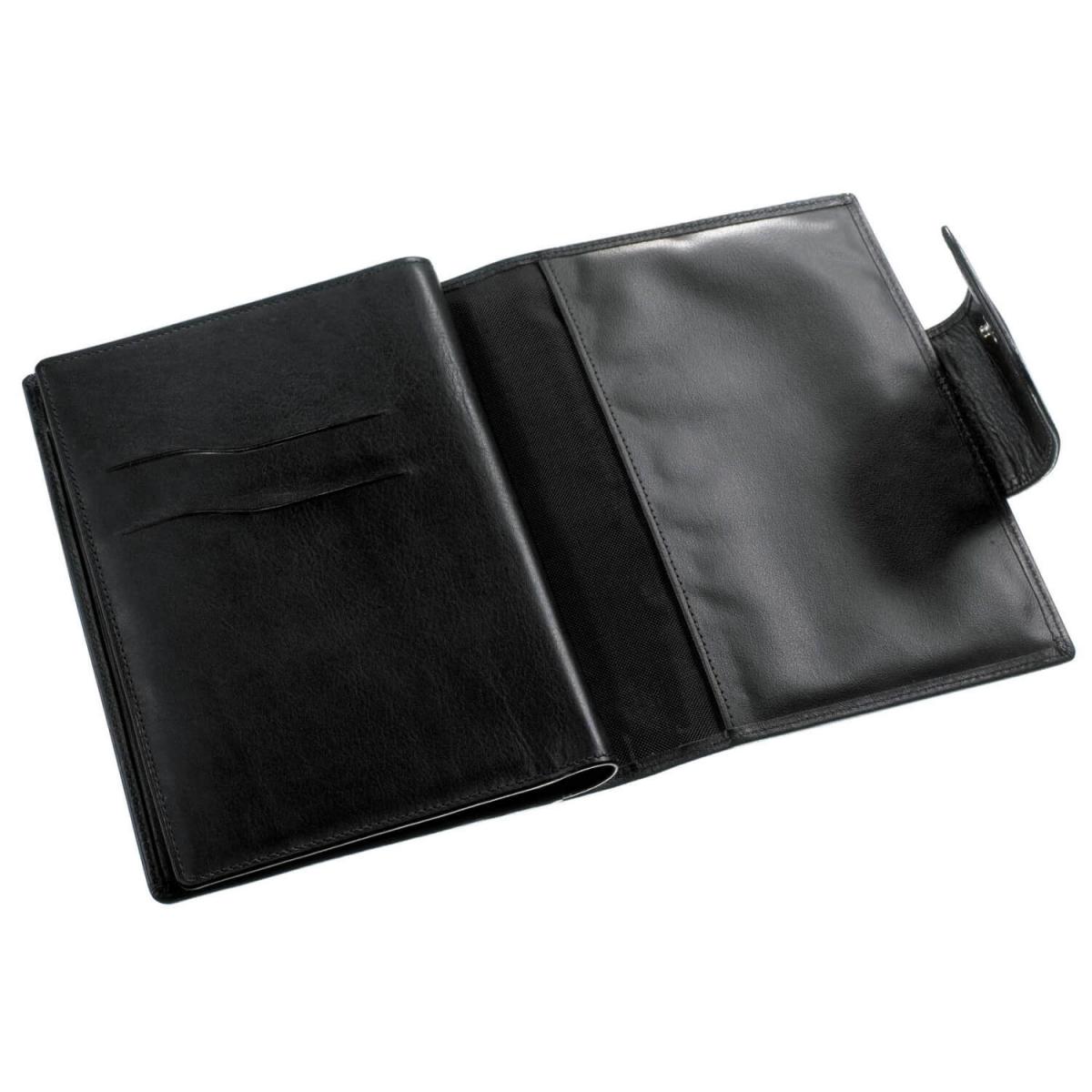 Ron McLaine Taschenkalender EASYfolder Lederhülle ROM (schwarz)